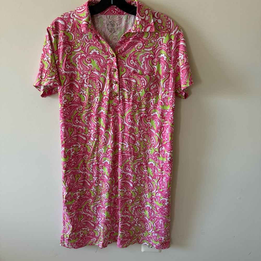 Banana‎ Boat UPF Sun Protection Dress pink short Sleeve large